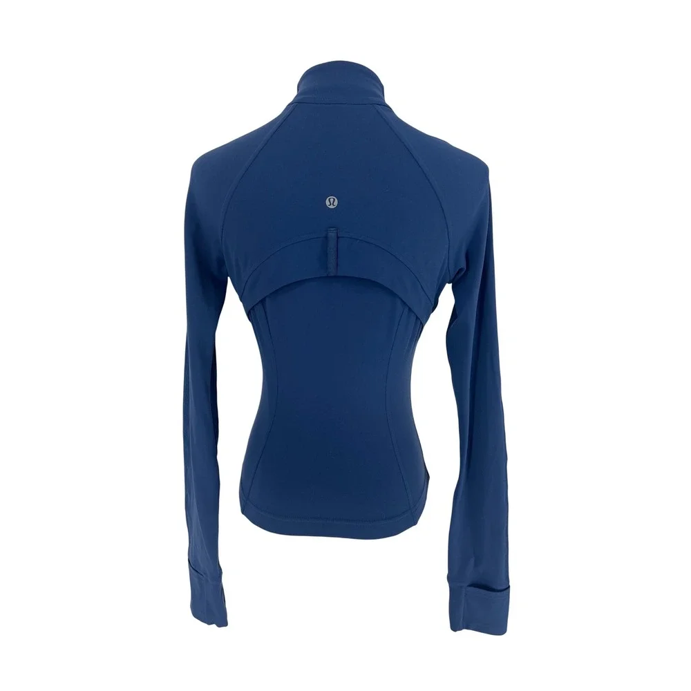 Lululemon Nulu Cropped Define Jacket Soft Denim Blue Size 4
